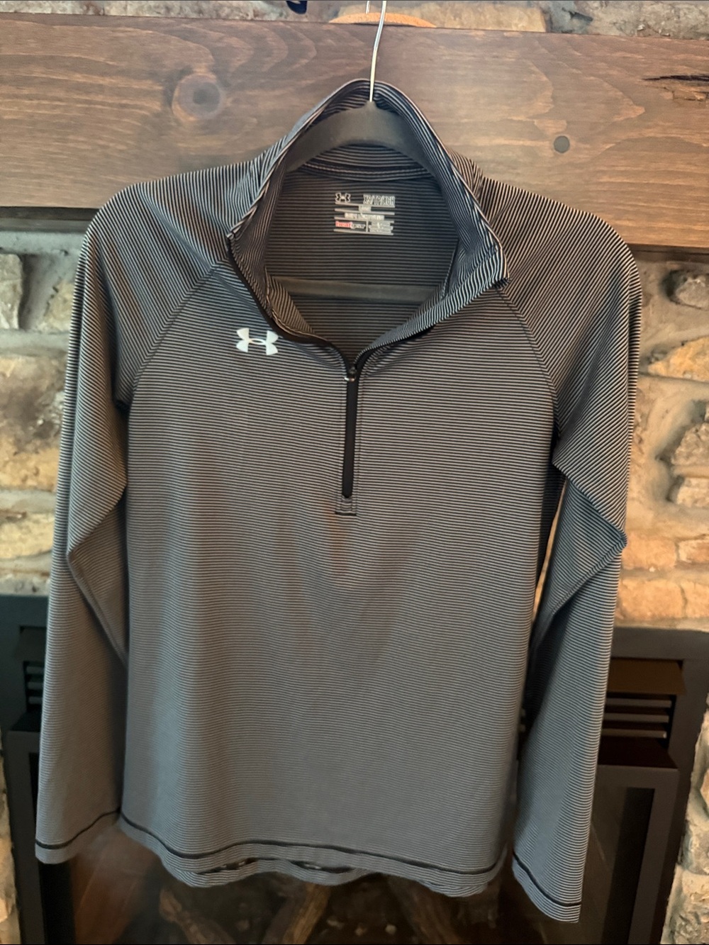 Under Armour Women’s  Black & Gray Quarter-Zip Performance Pullover